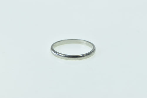 Platinum 2.1mm Vintage Classic Wedding Band Ring