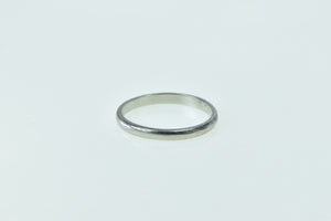 Platinum 2.1mm Vintage Classic Wedding Band Ring