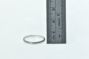 Platinum 2.1mm Vintage Classic Wedding Band Ring