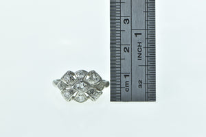 Platinum 1930's 0.25 Ctw Diamond Bow Engagement Ring