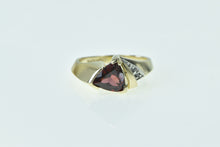 Load image into Gallery viewer, 10K Trillion Garnet Diamond Accent Vintage Ring Yellow Gold