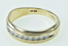 Load image into Gallery viewer, 10K 0.40 Ctw Diamond Classic Men&#39;s Wedding Band Ring Yellow Gold