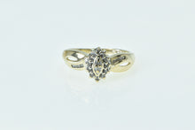 Load image into Gallery viewer, 10K Vintage Diamond Cluster Statement Fashion Ring Yellow Gold