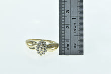 Load image into Gallery viewer, 10K Vintage Diamond Cluster Statement Fashion Ring Yellow Gold