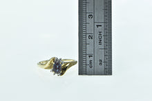 Load image into Gallery viewer, 10K Oval Syn. Alexandrite Diamond Freeform Ring Yellow Gold