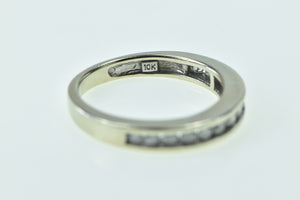 10K 0.84 Ctw Diamond Classic Wedding Band Ring White Gold