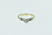 Load image into Gallery viewer, 10K Diamond Classic Promise Engagement Ring Yellow Gold