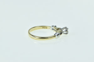 10K Diamond Classic Promise Engagement Ring Yellow Gold