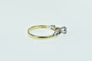 10K Diamond Classic Promise Engagement Ring Yellow Gold