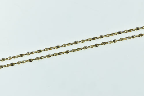 14K 1.5mm Vintage Serpentine Twist Spiral Chain Necklace 18.25