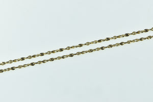 14K 1.5mm Vintage Serpentine Twist Spiral Chain Necklace 18.25" Yellow Gold