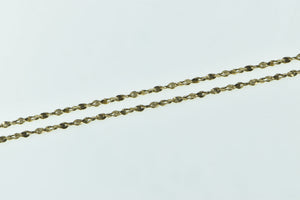 14K 1.5mm Vintage Serpentine Twist Spiral Chain Necklace 18.25" Yellow Gold