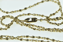 Load image into Gallery viewer, 14K 1.5mm Vintage Serpentine Twist Spiral Chain Necklace 18.25&quot; Yellow Gold