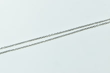 Load image into Gallery viewer, 14K 1.1mm Cable Link Classic Simple Chain Necklace 18&quot; White Gold