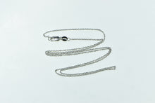 Load image into Gallery viewer, 14K 1.1mm Cable Link Classic Simple Chain Necklace 18&quot; White Gold