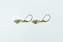 Load image into Gallery viewer, 14K Vintage Diamond Curved Fashion Dangle Earrings Yellow Gold