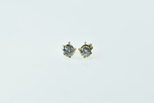 Load image into Gallery viewer, 14K Classic Diamond Solitaire Vintage Stud Earrings Yellow Gold