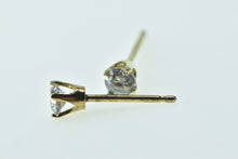 Load image into Gallery viewer, 14K Classic Diamond Solitaire Vintage Stud Earrings Yellow Gold