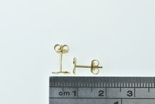 Load image into Gallery viewer, 14K J Letter Initial Cut Out Name Monogram Stud Earrings Yellow Gold