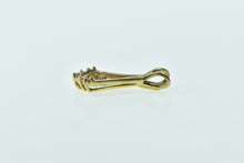 Load image into Gallery viewer, 14K Vintage Diamond Chevron Drop Statement Pendant Yellow Gold