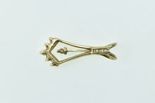 Load image into Gallery viewer, 14K Vintage Diamond Chevron Drop Statement Pendant Yellow Gold