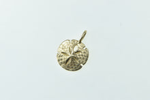 Load image into Gallery viewer, 14K Sand Dollar Sea Shell Ocean Beach Motif Charm/Pendant Yellow Gold