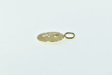 Load image into Gallery viewer, 14K Sand Dollar Sea Shell Ocean Beach Motif Charm/Pendant Yellow Gold