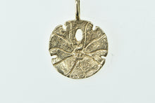 Load image into Gallery viewer, 14K Sand Dollar Sea Shell Ocean Beach Motif Charm/Pendant Yellow Gold