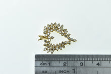 Load image into Gallery viewer, 14K 0.73 Ctw Diamond Cluster Heart Love Symbol Pendant Yellow Gold