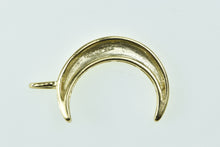 Load image into Gallery viewer, Sterling Silver Gold Plated Crescent Moon Space Astrology Charm/Pendant