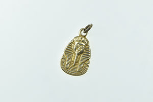 14K Ancient Egyptian Motif Pharaoh King Charm/Pendant Yellow Gold