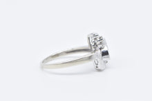 Load image into Gallery viewer, 14K 1930&#39;s 0.33 Ctw Diamond Bypass Engagement Ring White Gold