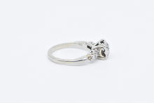 Load image into Gallery viewer, 18K 1950&#39;s 0.50 Ctw Diamond Classic Engagement Ring White Gold