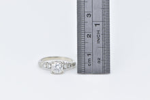 Load image into Gallery viewer, 18K 1950&#39;s 0.50 Ctw Diamond Classic Engagement Ring White Gold