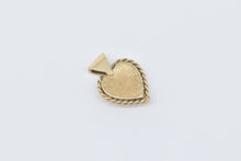 Load image into Gallery viewer, 14K Diamond Heart Love Symbol Vintage Romantic Charm/Pendant Yellow Gold