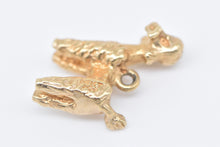 Load image into Gallery viewer, 14K 3D French Poodle Dog Animal Pet Charm/Pendant Yellow Gold