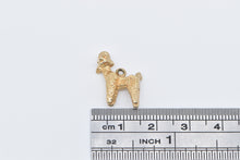 Load image into Gallery viewer, 14K 3D French Poodle Dog Animal Pet Charm/Pendant Yellow Gold