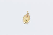 Load image into Gallery viewer, 14K Virgin Mary Christian Faith Mother of Jesus Charm/Pendant Yellow Gold