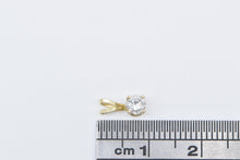 Load image into Gallery viewer, 14K 0.20 Ct Diamond Solitaire Classic Simple Pendant Yellow Gold