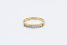 Load image into Gallery viewer, 10K 0.54 Ctw Princess Diamond Wedding Band Ring Yellow Gold