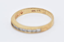 Load image into Gallery viewer, 10K 0.54 Ctw Princess Diamond Wedding Band Ring Yellow Gold