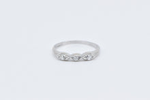 Load image into Gallery viewer, Platinum Marquise Diamond Vintage Wedding Band Ring