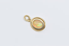 Load image into Gallery viewer, 18K Vintage Natural Opal Cabochon Oval Statement Pendant Yellow Gold