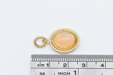 Load image into Gallery viewer, 18K Vintage Natural Opal Cabochon Oval Statement Pendant Yellow Gold