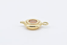 Load image into Gallery viewer, 18K Faceted Round Natural Opal Vintage Statement Pendant Yellow Gold