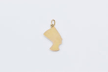 Load image into Gallery viewer, 14K Ancient Egyptian Queen Nefertiti Bust Charm/Pendant Yellow Gold