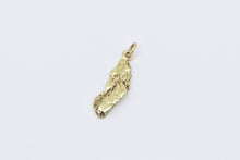 Load image into Gallery viewer, 18K Textured Nugget Raw Cluster Pebble Charm/Pendant Yellow Gold