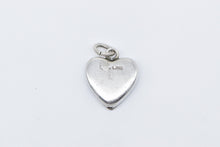 Load image into Gallery viewer, Sterling Silver Forget Me Not Heart Bow Locket Love Symbol Charm/Pendant