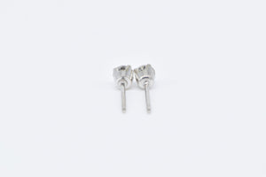 14K 0.56 Ctw Diamond Solitaire Classic Stud Earrings White Gold