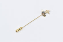 Load image into Gallery viewer, 14K Stylized Fox Vintage Animal Fashion Stick Pin Yellow Gold